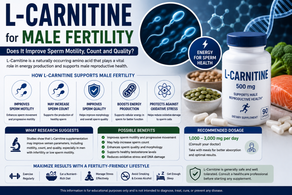 L-Carnitine for Male Fertility: Does It Improve Sperm Motility, Count