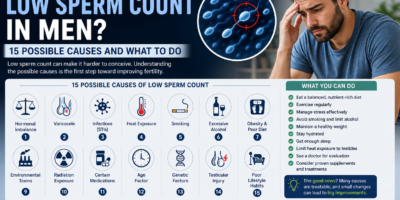What Causes Low Sperm Count in Men? 15 Possible Causes and What to Do